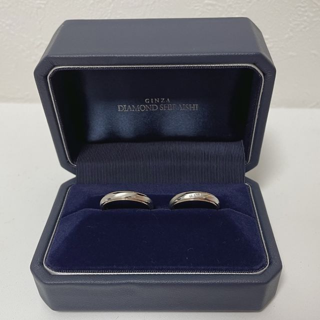 【銀座ダイヤモンドシライシの口コミ】 ピンクゴールドとシルバーの二色づかいで、他の人と被らないようなデザイ…