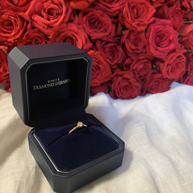 【銀座ダイヤモンドシライシの口コミ】 私はゴールドが良かったので、彼にはゴールドにして！！とお願いしていま…