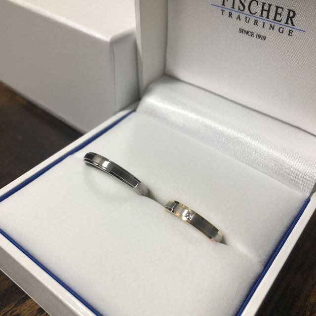 【FISCHER(フィッシャー)の口コミ】 なかなかないコンビカラー。イエローゴールド、ホワイトゴールド、レッド…