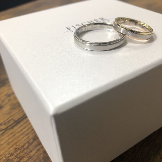 【FISCHER(フィッシャー)の口コミ】 なかなかないコンビカラー。イエローゴールド、ホワイトゴールド、レッド…