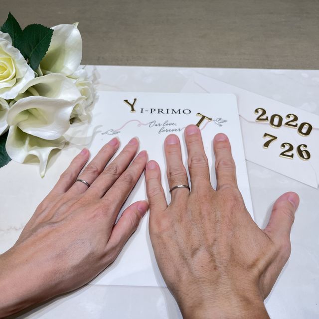 【アイプリモ(I-PRIMO)の口コミ】 指輪のデザインと素材: 細いデザインとプラチナ素材を希望していました。…