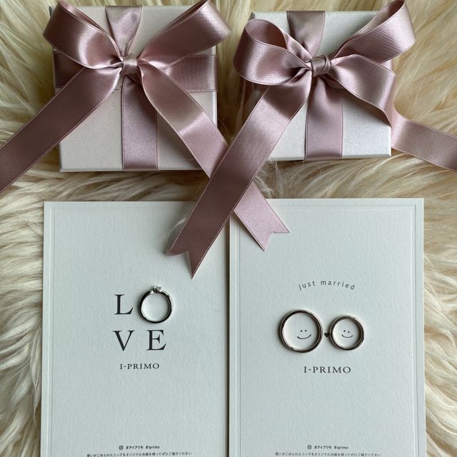 【アイプリモ(I-PRIMO)の口コミ】 指輪のデザインがとても良く、指が綺麗に見える。店員さんの対応も丁寧で…