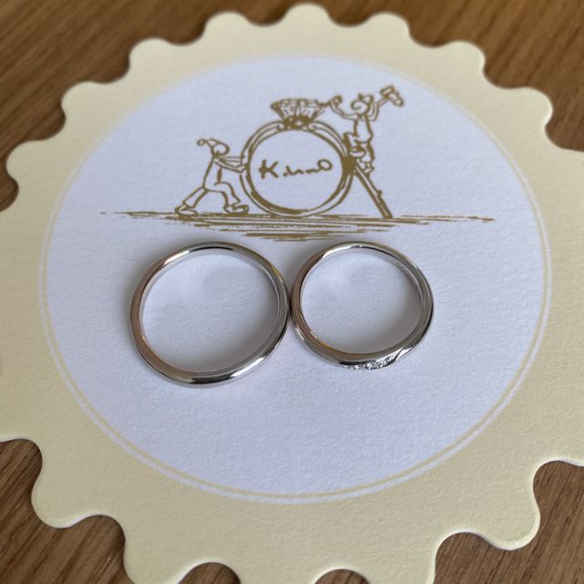 【ケイウノ ブライダル(K.UNO BRIDAL)の口コミ】 デザイナーさんが、担当者の方と私たちの話を聞きながらデザインしてくだ…