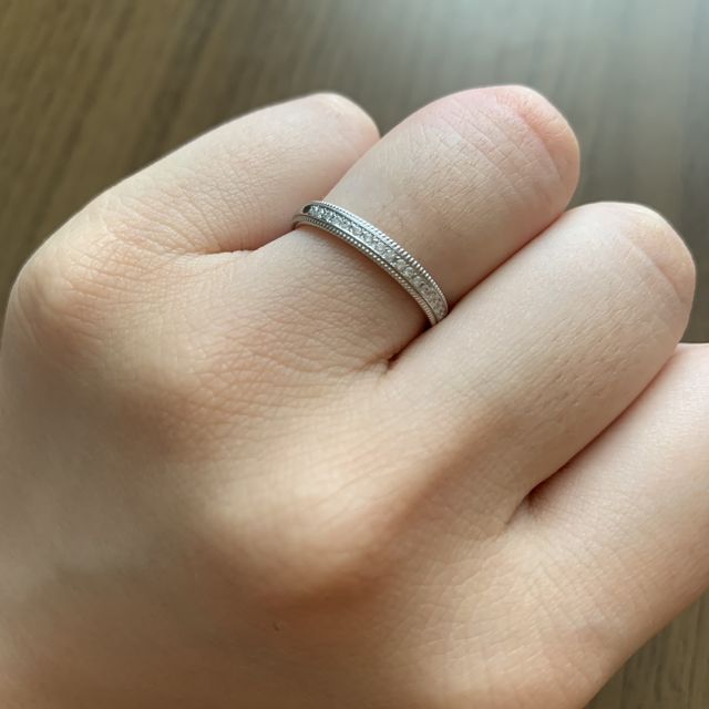 【PILOT BRIDAL(パイロットブライダル)の口コミ】 デザインがどれもすごく可愛かったことと
毎日付けるものなのでダイヤが絶…