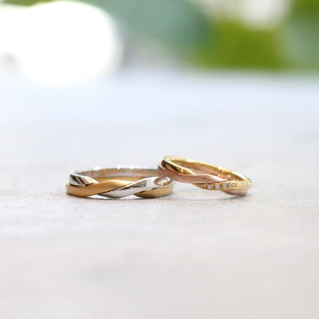 【鶴(mikoto)の口コミ】 人と被らないデザインの結婚指輪を探しており、mikotoさんのギメルリング…