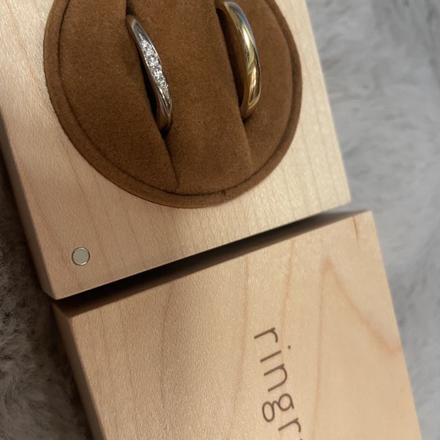 【ringram(リングラム)の口コミ】 前から結婚指輪は思い出に残すために手作りにしたいと夫婦で話しており色…