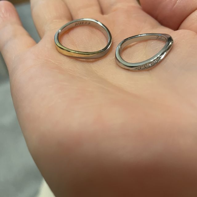 【ringram(リングラム)の口コミ】 前から結婚指輪は思い出に残すために手作りにしたいと夫婦で話しており色…