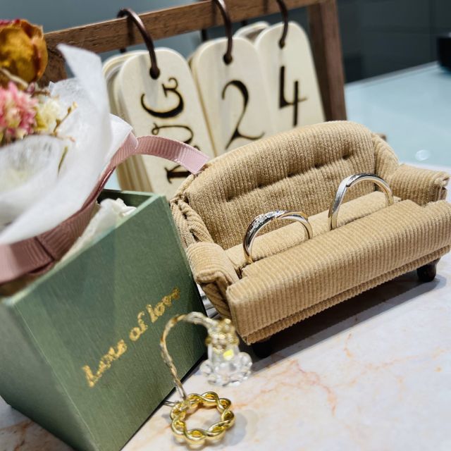 【アイプリモ(I-PRIMO)の口コミ】 店員さんの一つ一つの丁寧な対応で、僕たちのぴったりな指輪を選ぶことが…