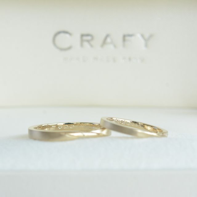 【CRAFY(クラフィ)の口コミ】 結婚指輪は、２人で手作りすることを前提に探しました。何店舗か見に行っ…