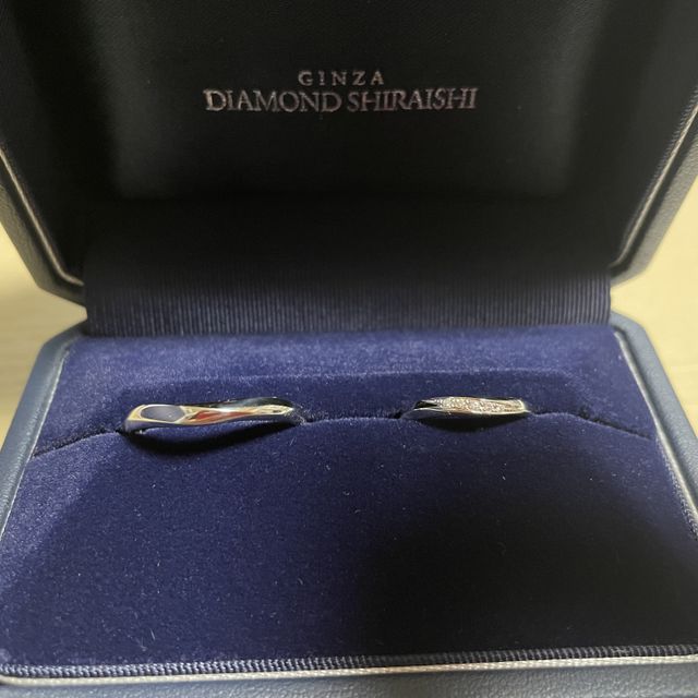 【銀座ダイヤモンドシライシの口コミ】 ウェーブ形の指輪を探していて、他のブランドと比較しても着け心地が良く…