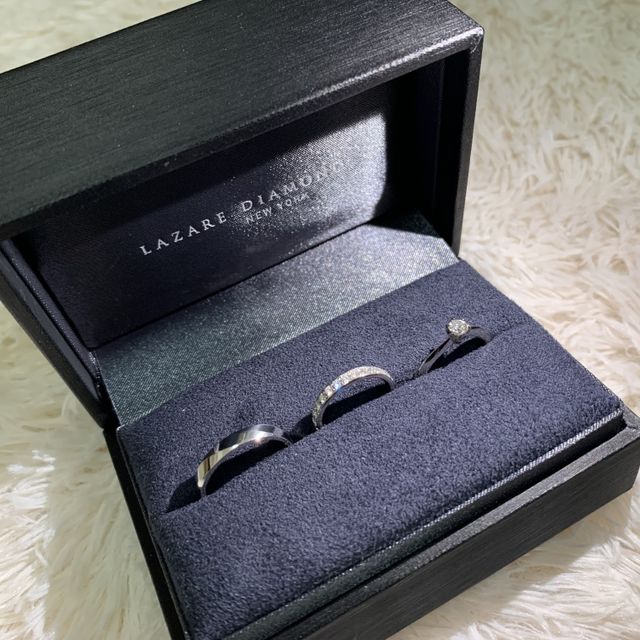 【ラザール ダイヤモンド(LAZARE DIAMOND)の口コミ】 いろいろなものを見てきたが、決めたものはダイヤモンドがとても綺麗だっ…