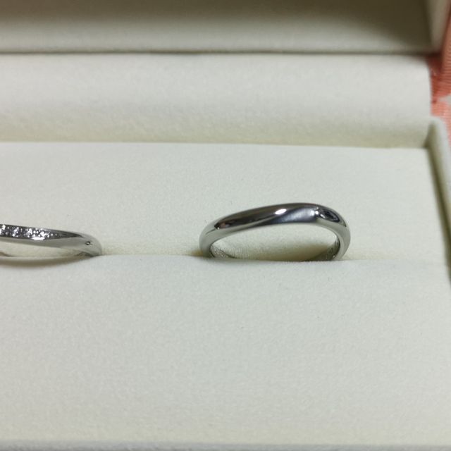 【ケイウノ ブライダル(K.UNO BRIDAL)の口コミ】 目の前でデザインしていただき、理想通りのデザインになりました！つけ心…