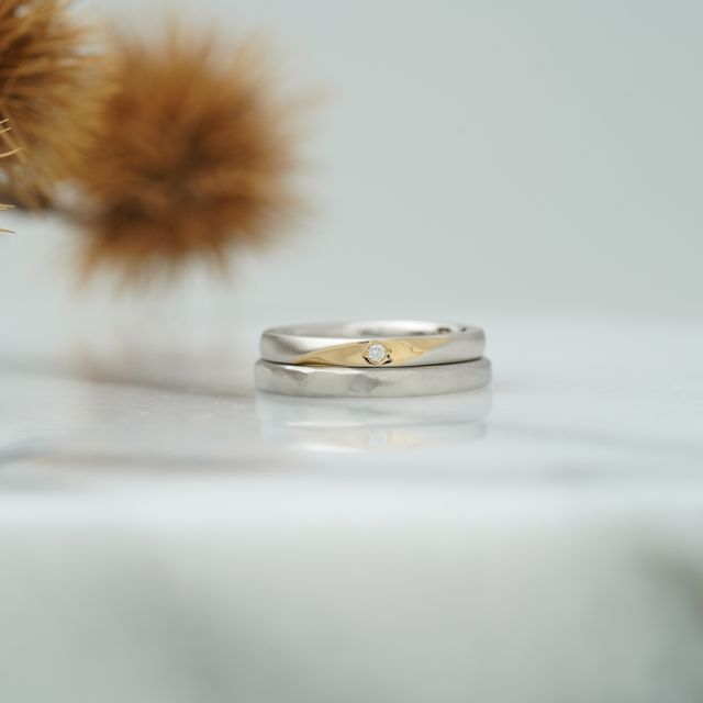 【THREE TREES(スリーツリーズ)の口コミ】 元々ブランド志向も低く、結婚指輪はお互い手作りで作りたいという気持ち…