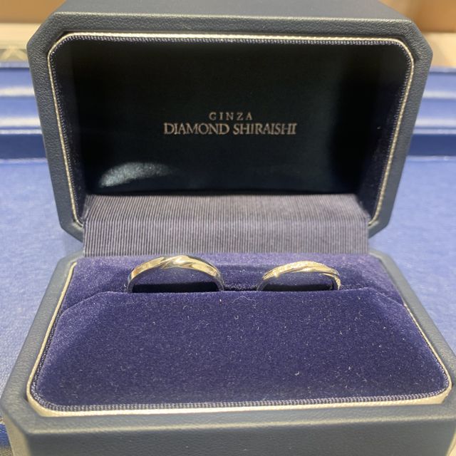 【銀座ダイヤモンドシライシの口コミ】 いろいろなところを見て回りましたが、やはり太さがあるデザインがしっく…