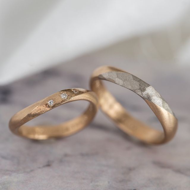 【Cayof(カヨフ)の口コミ】 オーダーメイドでデザインの自由度が高く、自分達だけの指輪を作ることが…