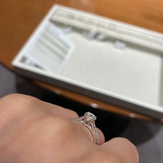 【ブシュロン(BOUCHERON)の口コミ】 ・beloved ビーラブド ソリテール リング パヴェ
トップの石の大きさが0.5…