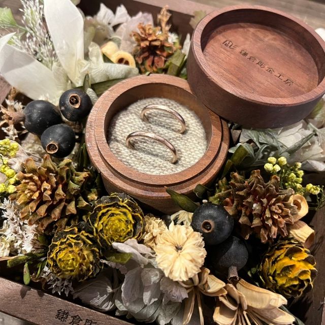 【鎌倉彫金工房の口コミ】 一生に一度のものなので、自分達で作ることでより思い出深いものになると…