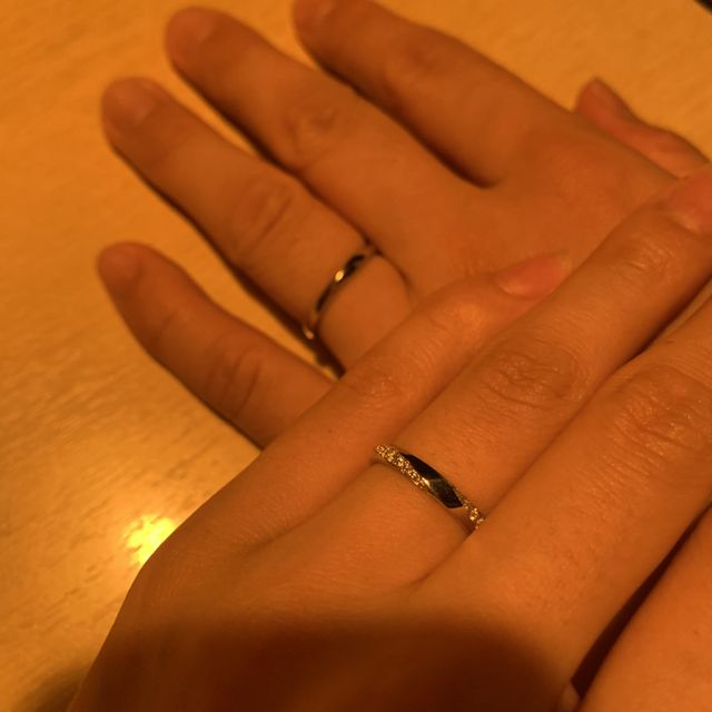 【ラザール ダイヤモンド(LAZARE DIAMOND)の口コミ】 女性のデザインがネットで気にいり、店舗の対応も実際の付け心地もよかっ…