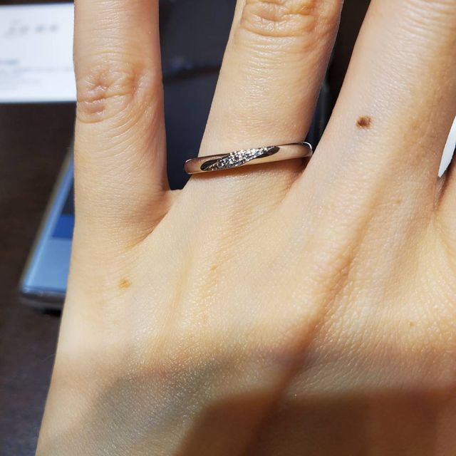 【TRECENTI(トレセンテ)の口コミ】 プラチナやダイヤの質がとても良く、他店のものと比較し1番手が綺麗に見え…