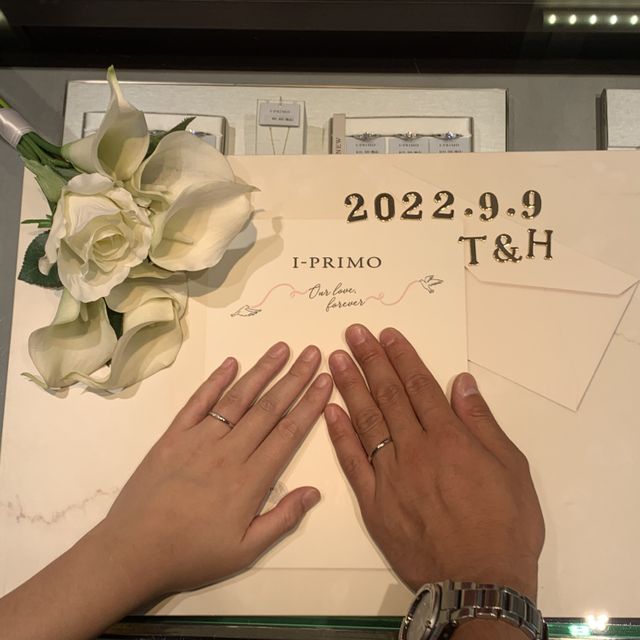 【アイプリモ(I-PRIMO)の口コミ】 シンプルでかつ予算内の指輪をいくつか候補に挙げて、2人で決めた条件を照…