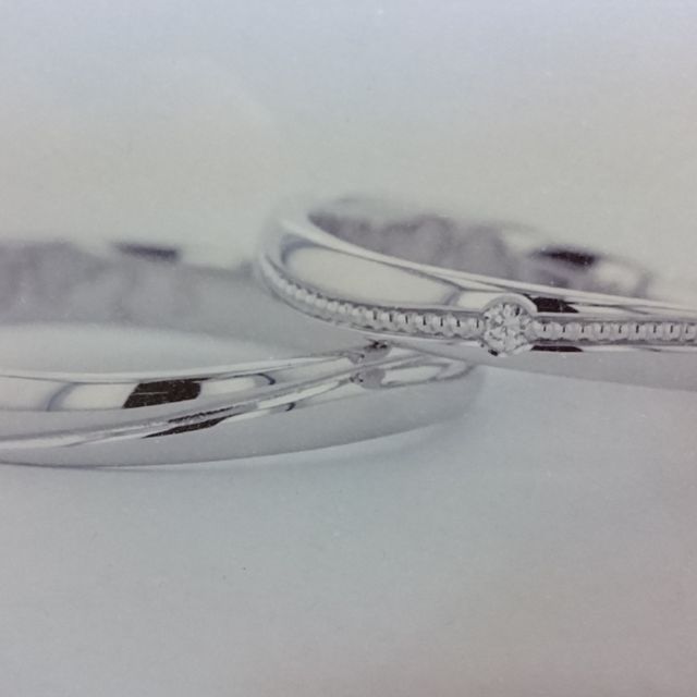 【JEWELRY  KAMATA(ジュエリーかまた)の口コミ】 フルオーダーデザイン可能ということで、嫁の希望するデザインと自分の希…