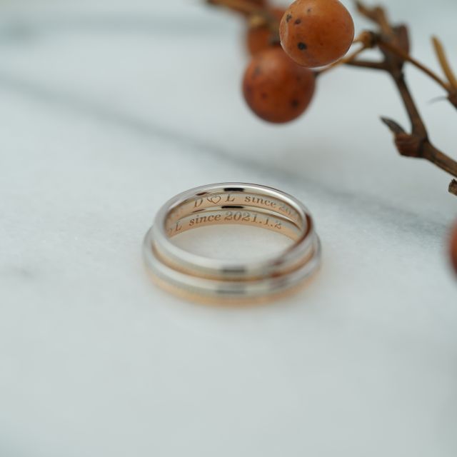 【THREE TREES(スリーツリーズ)の口コミ】 プラチナとゴールドのコンビにしたい、ミルを打ってもらいたいなどなど、…