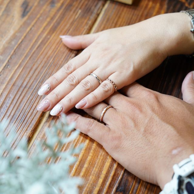 【THREE TREES(スリーツリーズ)の口コミ】 プラチナとゴールドのコンビにしたい、ミルを打ってもらいたいなどなど、…