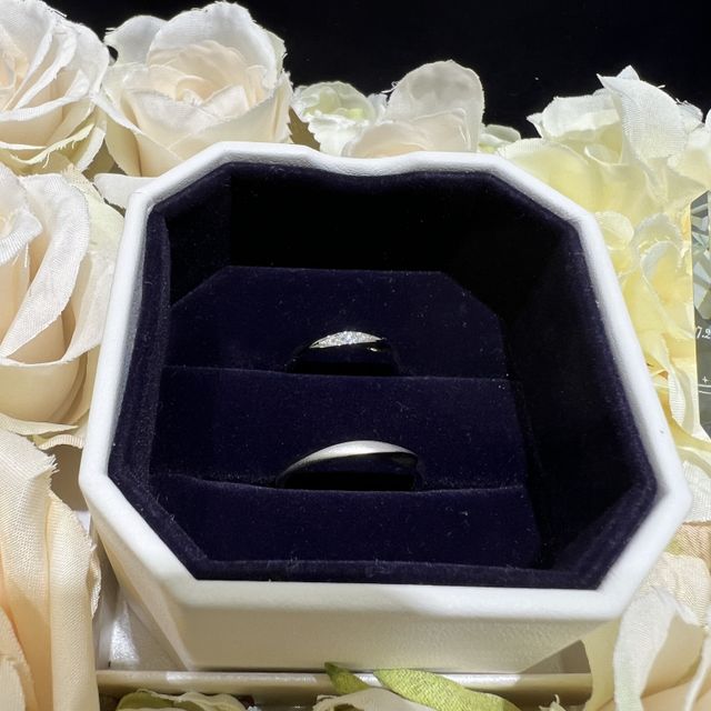 【4℃ BRIDAL(ヨンドシーブライダル)の口コミ】 一目惚れで選びましたシンプルなのにしました！長くつけれるのを選びまし…