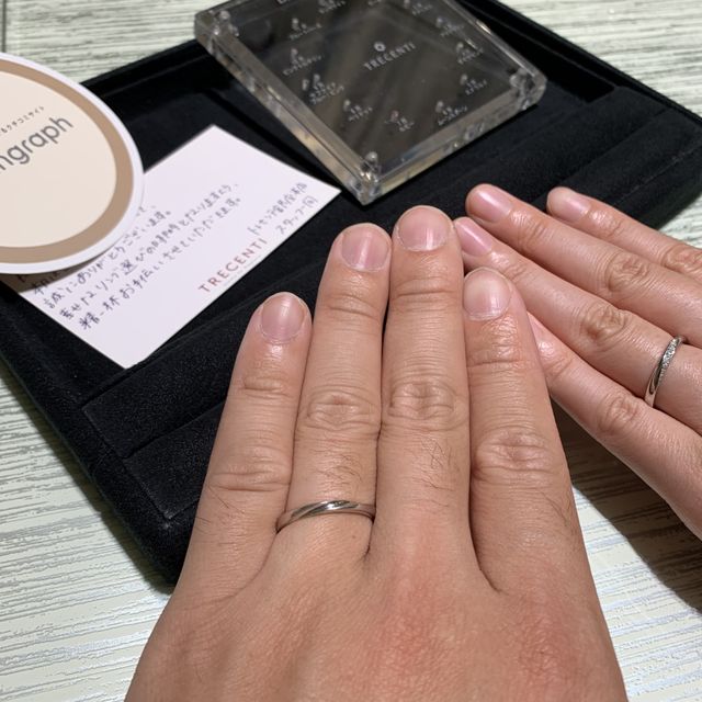 【TRECENTI(トレセンテ)の口コミ】 とても拘りをもって指輪を作成しているみたいで、付け心地も大変良かった…