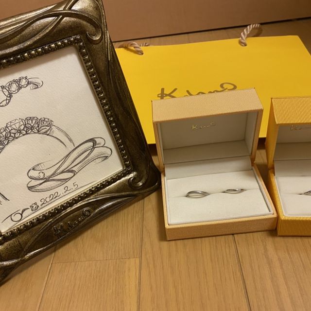 【ケイウノ ブライダル(K.UNO BRIDAL)の口コミ】 2人で指輪は手作りしたいと思っていましたが、なかなか有名ブランドさんで…