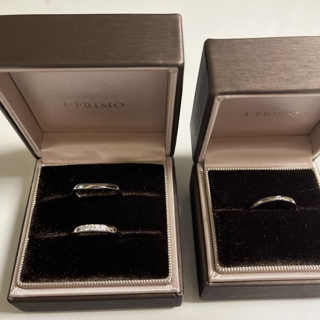【アイプリモ(I-PRIMO)の口コミ】 結婚して22年経って二つ目の結婚指輪を作りました。手の形も若い頃と変わ…