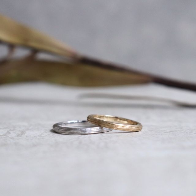 【鶴(mikoto)の口コミ】 夫婦で似合う色合いが違っていて悩んでいたときに、違う素材でリングを作…
