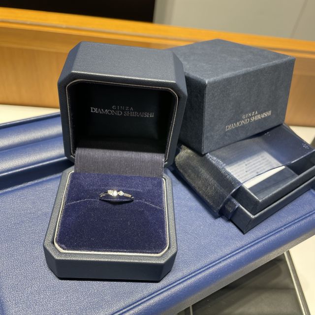 【銀座ダイヤモンドシライシの口コミ】 着け心地はとにかく良いです。指輪も品質がとても良く、そのせいか指輪選…