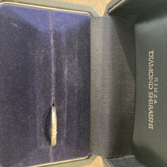 【銀座ダイヤモンドシライシの口コミ】 デザインが華奢で気に入った。シンプルなもので普段使いしたかったのでち…