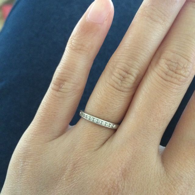 【ティファニー(Tiffany & Co.)の口コミ】 最初は夫と同じデザインのものを買うつもりで見に行ったのですが、見に行…