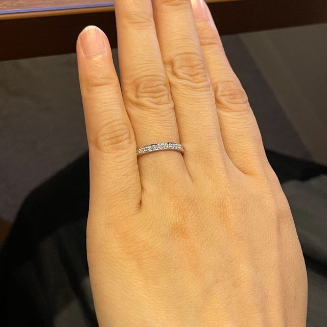 【宝寿堂(ほうじゅどう)の口コミ】 ダイアモンドが入っているの半分はプラチナをU型として引っかかりを減らし…