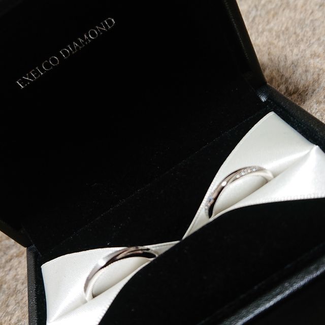 【エクセルコダイヤモンド(EXELCO DIAMOND)の口コミ】 婚約指輪をエクセルコダイヤモンドで決めていましたので、そのままの流れ…