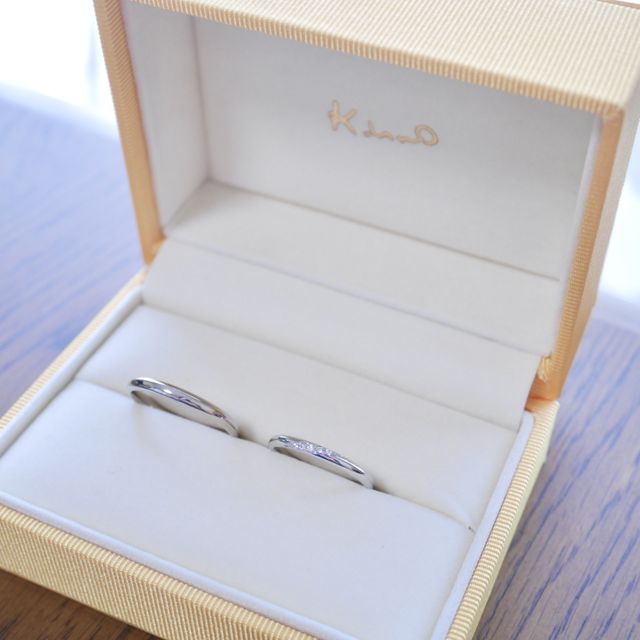 【ケイウノ ブライダル(K.UNO BRIDAL)の口コミ】 以前妹がベビーリングをフルオーダーで作って頂いたことがあり、デザイン…