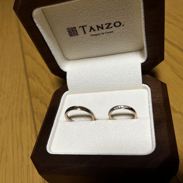 【TANZO.(鍛造指輪)の口コミ】 セミオーダーの結婚指輪だと新郎新婦の好みが違いなかなかいい結婚指輪を…