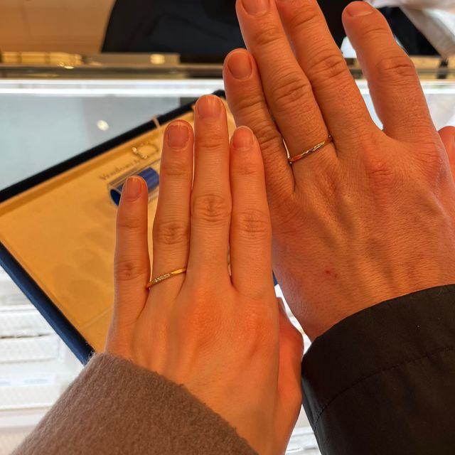 【ヴァンドーム青山(VENDOME AOYAMA)の口コミ】 シンプルかつエレガントなデザインで素敵でした。細めなデザインだったの…