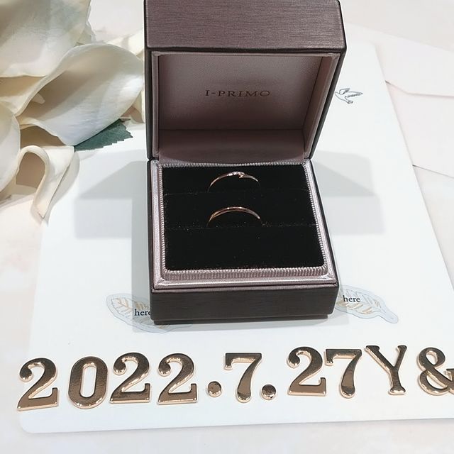 【アイプリモ(I-PRIMO)の口コミ】 二人とも肌の色がイエローベースなので、ゴールドの指輪にしようと思って…