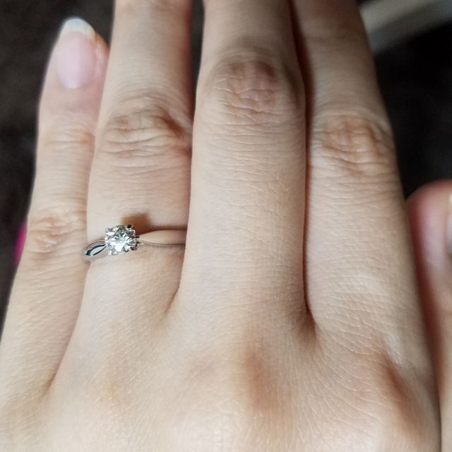 【エクセルコダイヤモンド(EXELCO DIAMOND)の口コミ】 私の雰囲気と合うデザインを、お店の方がおすすめしてくれました。ダイヤ…