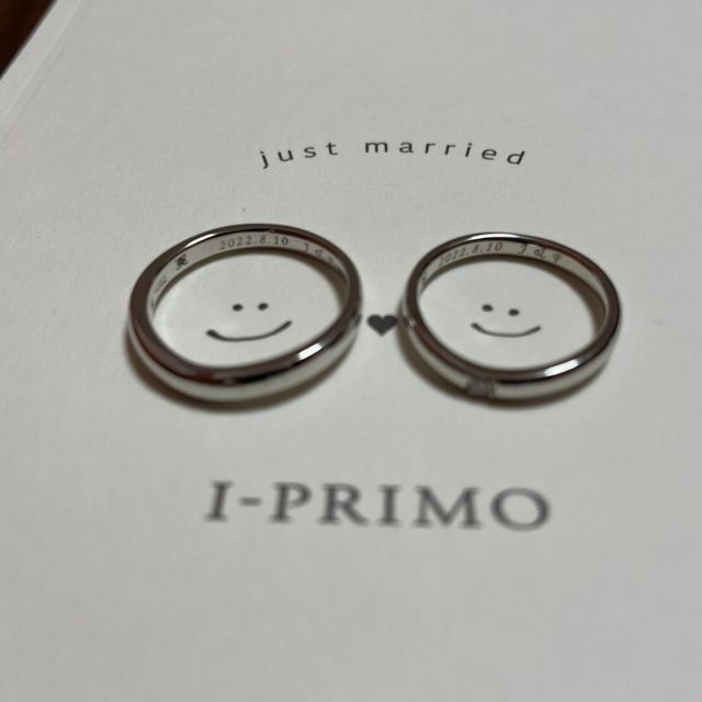 【アイプリモ(I-PRIMO)の口コミ】 結婚指輪は高いイメージだったんですが、良心的な価格で、かつデザインの…