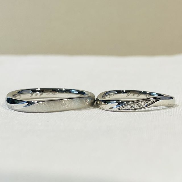 【銀座ダイヤモンドシライシの口コミ】 インターネットで色々なデザインを見てみましたが、夏が大好きな私たち夫…