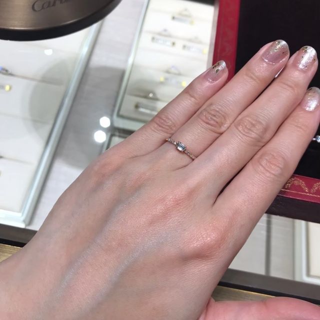 【カルティエ(Cartier)の口コミ】 種類が豊富です。特に輝きがきれい。ファッションリングとしても使えるよ…