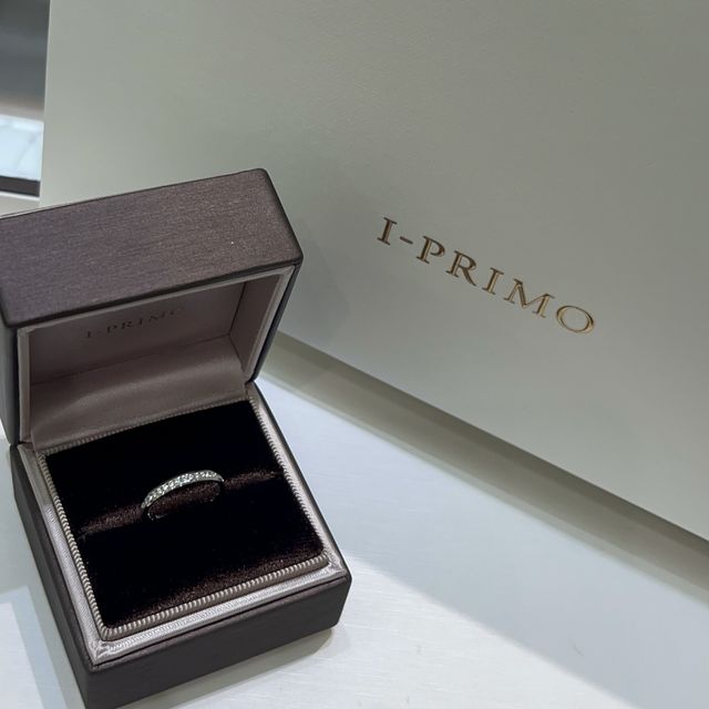 【アイプリモ(I-PRIMO)の口コミ】 素材のよさ、ダイヤの輝きが別格だったアイプリモさんで決めました！デザ…