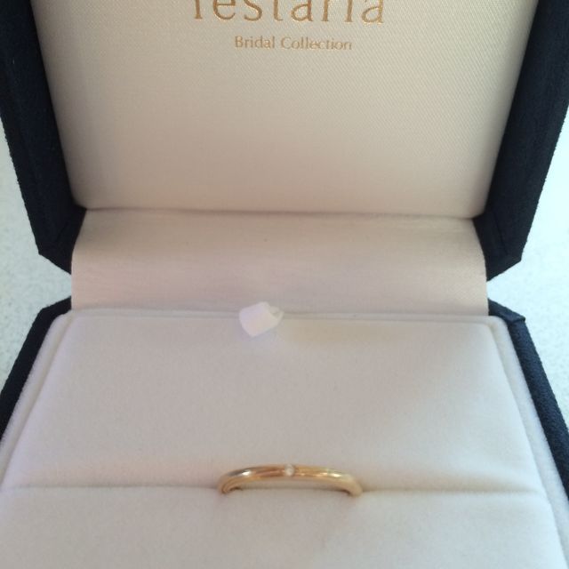 【festaria bijou SOPHIA(フェスタリア ビジュソフィア)の口コミ】 さりげないダイヤの入れた方、ピンクゴールドというのに惹かれました。指…