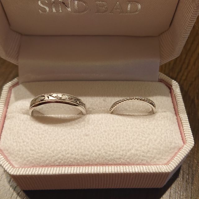 【SIND BAD(シンドバット)の口コミ】 お互い好みのデザインが違うため、各々のものを選べたり、セミオーダーが…