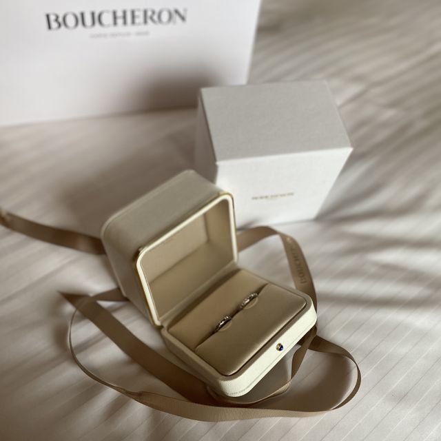 【ブシュロン(BOUCHERON)の口コミ】 ある有名人がブシュロンの結婚指輪を購入しているのを見て、ブシュロンと…