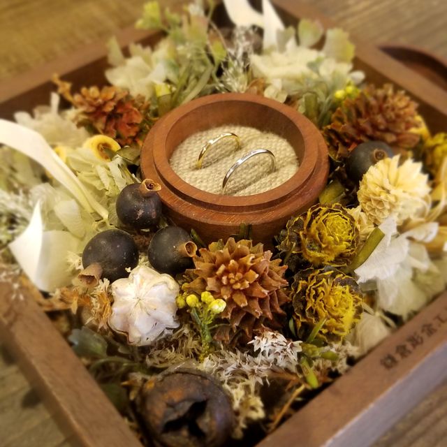 【鎌倉彫金工房の口コミ】 特にこのブランドがいいというこだわりが2人とも無く、だったら手作りで思…